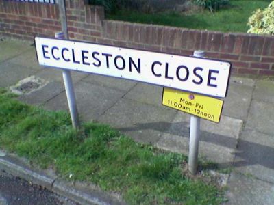 Eccleston Close: I walked past here today