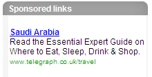 Saudi Arabia Google ad