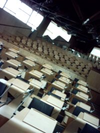 The chamber of the Scottish Parliament